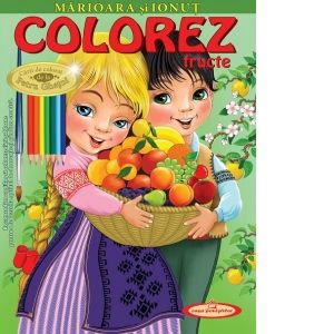 Marioara si Ionut. Colorez fructe