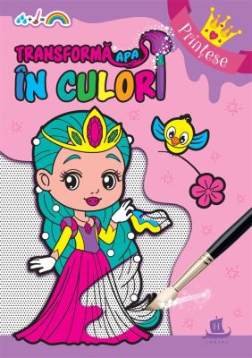 Transformă apa în culori: Prințese