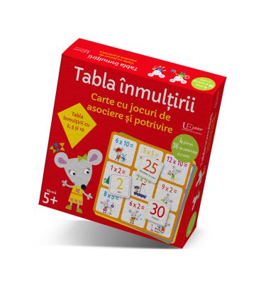 Jocuri de asociere si potrivire. Tabla imnultirii (Usborne)