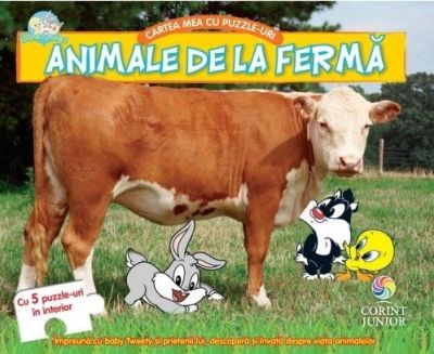 BABY LOONEY TUNES. CARTEA MEA CU PUZZLE-URI, ANIMALE DE LA FERMA