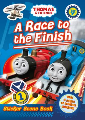 Thomas & Friends: A Race to the Finish (Sticker Scene Book)