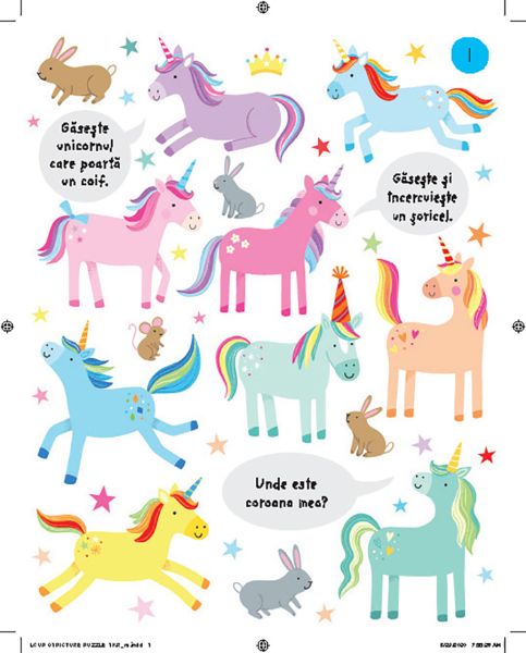 Prima mea carte de activitati cu unicorni (Usborne)